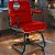 Cadeira Original Eames Interlocutor Black Linha Capa em Madeira Escura - Vermelho - Imagem 1
