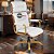 Cadeira Original Eames Presidente Dourada Anti Risco Linha Capa em Madeira Escura - Branco - Imagem 1