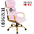 Cadeira Original Eames Presidente Dourada Anti Risco Linha Capa em Madeira Escura - Rosa Claro - Imagem 4
