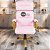 Cadeira Original Eames Presidente Dourada Anti Risco Linha Capa em Madeira Escura - Rosa Claro - Imagem 2