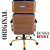 Cadeira Original Eames Presidente Dourada Anti Risco Linha Capa em Madeira Escura - Azul Marinho - Imagem 7