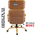 Cadeira Original Eames Presidente Dourada Anti Risco Linha Capa em Madeira Escura - Amarelo Mostarda - Imagem 11