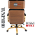 Cadeira Original Eames Presidente Dourada Anti Risco Linha Capa em Madeira Escura - Preto - Imagem 7