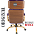 Cadeira Original Eames Presidente Dourada Anti Risco Linha Capa em Madeira Escura - Roxo - Imagem 7