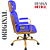 Cadeira Original Eames Presidente Dourada Anti Risco Linha Capa em Madeira Escura - Azul Royal - Imagem 5