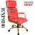 Cadeira Original Eames Presidente Dourada Anti Risco Linha Capa em Madeira Escura - Vermelho Telha - Imagem 6