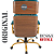 Cadeira Original Eames Presidente Dourada Anti Risco Linha Capa em Madeira Escura - Verde - Imagem 7