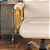 Cadeira Original Eames Diretor Dourada Anti Risco Linha Capa em Madeira Escura - Bege - Imagem 5