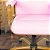 Cadeira Original Eames Diretor Dourada Anti Risco Linha Capa em Madeira Escura - Rosa Claro - Imagem 5