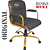 Cadeira Original Eames Diretor Dourada Anti Risco Linha Capa em Madeira Escura - Marrom Café - Imagem 4