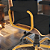 Cadeira Original Eames Diretor Dourada Anti Risco Linha Capa em Madeira Escura - Preto - Imagem 6