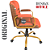 Cadeira Original Eames Diretor Dourada Anti Risco Linha Capa em Madeira Escura - Caramelo - Imagem 6