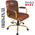 Cadeira Original Eames Diretor Dourada Anti Risco Linha Capa em Madeira Escura - Caramelo - Imagem 4