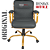 Cadeira Original Eames Diretor Dourada Anti Risco Linha Capa em Madeira Escura - Cinza Escuro - Imagem 4