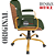 Cadeira Original Eames Diretor Dourada Anti Risco Linha Capa em Madeira Escura - Verde Escuro - Imagem 6