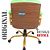 Cadeira Original Eames Diretor Dourada Anti Risco Linha Capa em Madeira Escura - Verde Limão - Imagem 6