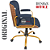 Cadeira Original Eames Diretor Dourada Anti Risco Linha Capa em Madeira Escura - Azul Marinho - Imagem 6