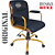 Cadeira Original Eames Diretor Dourada Anti Risco Linha Capa em Madeira Escura - Azul Marinho - Imagem 4