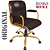 Cadeira Original Eames Diretor Dourada Anti Risco Linha Capa em Madeira Escura - Marrom - Imagem 4