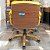 Cadeira Original Eames Diretor Dourada Anti Risco Linha Capa em Madeira Escura - Amarelo Mostarda - Imagem 3