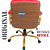 Cadeira Original Eames Diretor Dourada Anti Risco Linha Capa em Madeira Escura - Rosa Pink - Imagem 7