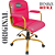 Cadeira Original Eames Diretor Dourada Anti Risco Linha Capa em Madeira Escura - Rosa Pink - Imagem 4