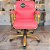 Cadeira Original Eames Diretor Dourada Anti Risco Linha Capa em Madeira Escura - Rosa Pink - Imagem 2
