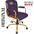 Cadeira Original Eames Diretor Dourada Anti Risco Linha Capa em Madeira Escura - Roxo - Imagem 4