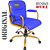 Cadeira Original Eames Diretor Dourada Anti Risco Linha Capa em Madeira Escura - Azul Royal - Imagem 4