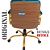 Cadeira Original Eames Diretor Dourada Anti Risco Linha Capa em Madeira Escura - Verde - Imagem 7