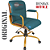 Cadeira Original Eames Diretor Dourada Anti Risco Linha Capa em Madeira Escura - Verde - Imagem 4