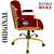 Cadeira Original Eames Diretor Dourada Anti Risco Linha Capa em Madeira Escura - Vermelho Vinho - Imagem 10