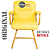 Cadeira Original Eames Interlocutor Dourada Anti Risco Linha Capa em Madeira Escura - Amarelo - Imagem 5