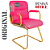 Cadeira Original Eames Interlocutor Dourada Anti Risco Linha Capa em Madeira Escura - Rosa Pink - Imagem 4