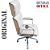 Cadeira Original Eames Presidente com Rodinhas Cromadas e Anti Risco Linha Capa em Madeira Escura ou Clara - Branco - Imagem 5