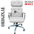 Cadeira Original Eames Presidente com Rodinhas Cromadas e Anti Risco Linha Capa em Madeira Escura ou Clara - Branco - Imagem 3