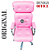 Cadeira Original Eames Presidente com Rodinhas Cromadas e Anti Risco Linha Capa em Madeira Escura ou Clara - Rosa Claro - Imagem 6