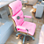 Cadeira Original Eames Presidente com Rodinhas Cromadas e Anti Risco Linha Capa em Madeira Escura ou Clara - Rosa Claro - Imagem 2
