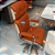 Cadeira Original Eames Presidente com Rodinhas Cromadas e Anti Risco Linha Capa em Madeira Escura ou Clara - Caramelo - Imagem 2
