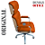 Cadeira Original Eames Presidente com Rodinhas Cromadas e Anti Risco Linha Capa em Madeira Escura ou Clara - Caramelo - Imagem 5