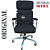 Cadeira Original Eames Presidente com Rodinhas Cromadas e Anti Risco Linha Capa em Madeira Escura ou Clara - Azul Marinho - Imagem 3