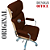 Cadeira Original Eames Presidente com Rodinhas Cromadas e Anti Risco Linha Capa em Madeira Escura ou Clara - Marrom - Imagem 4