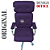 Cadeira Original Eames Presidente com Rodinhas Cromadas e Anti Risco Linha Capa em Madeira Escura ou Clara - Roxo - Imagem 6