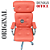 Cadeira Original Eames Presidente com Rodinhas Cromadas e Anti Risco Linha Capa em Madeira Escura ou Clara - Vermelho Telha - Imagem 6