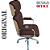 Cadeira Original Eames Presidente com Rodinhas Cromadas e Anti Risco Linha Capa em Madeira Escura ou Clara - Vermelho Vinho - Imagem 5