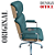 Cadeira Original Eames Presidente com Rodinhas Cromadas e Anti Risco Linha Capa em Madeira Escura ou Clara - Verde - Imagem 5