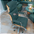 Cadeira Original Eames Presidente com Rodinhas Cromadas e Anti Risco Linha Capa em Madeira Escura ou Clara - Verde - Imagem 2