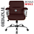 Cadeira Original Eames Diretor com Rodinhas Cromadas e Anti Risco Linha Capa em Madeira Escura Vermelho Vinho - Imagem 3