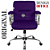 Cadeira Original Eames Diretor com Rodinhas Cromadas e Anti Risco Linha Capa em Madeira Escura Roxo - Imagem 3