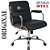 Cadeira Original Eames Diretor com Rodinhas Cromadas e Anti Risco Linha Capa em Madeira Escura Marrom Café - Imagem 4